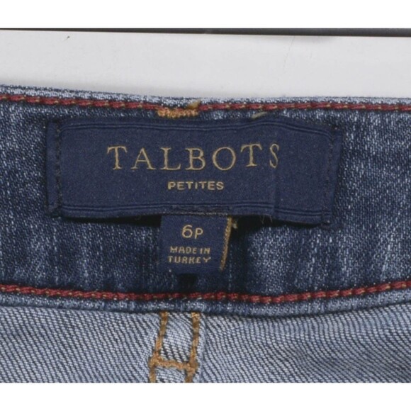 Talbots Denim Pencil Straight Knee Length Skirt Size 6P - Picture 3 of 4